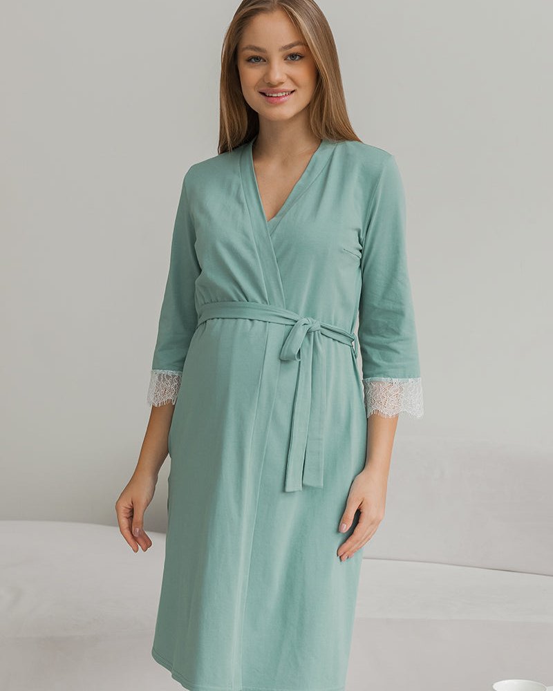 Wormwood comfortable robe for pregnant and nursing mothers Sati