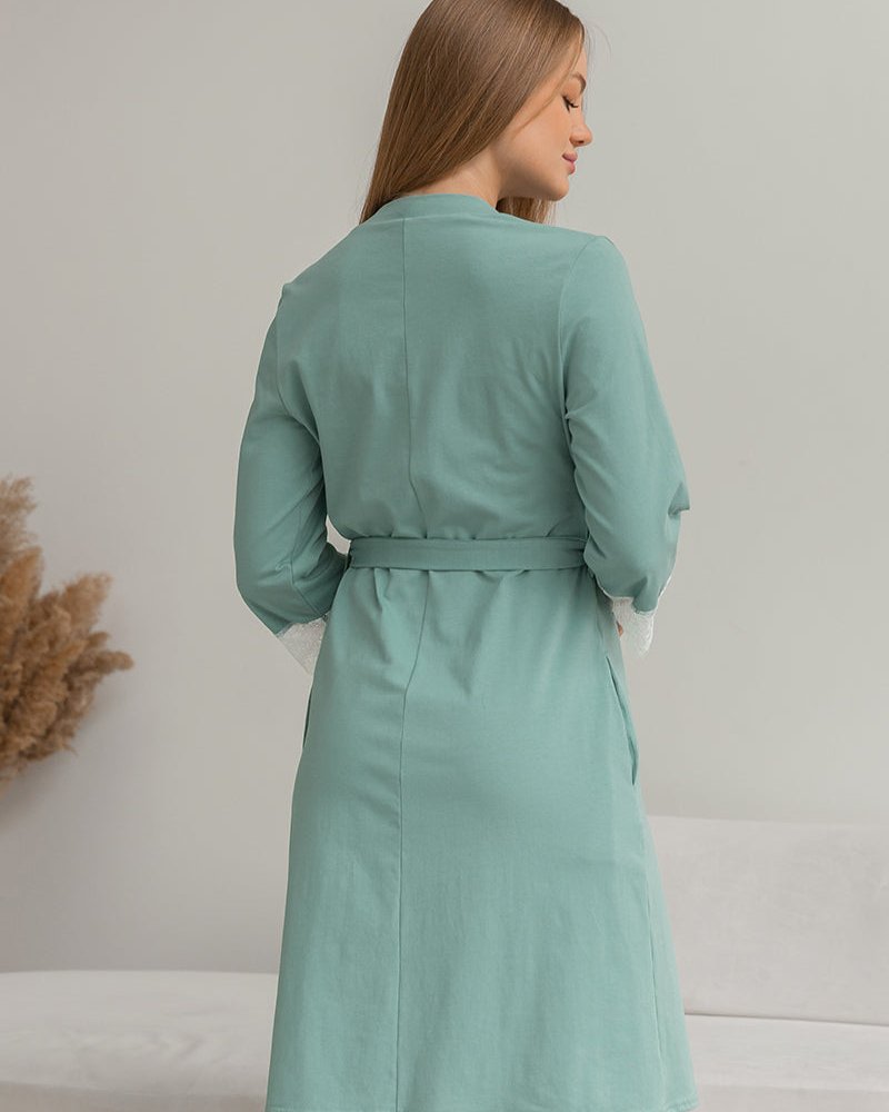 Wormwood comfortable robe for pregnant and nursing mothers Sati